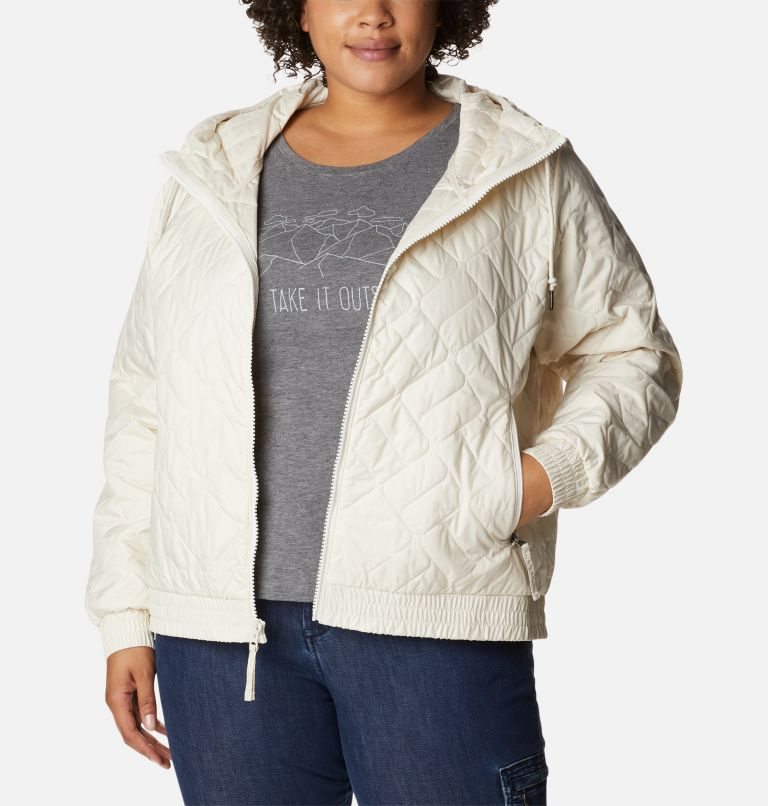 Women's Columbia Sweet View Bomber Insulated Jackets Cream | Plus Size CA-B315L
